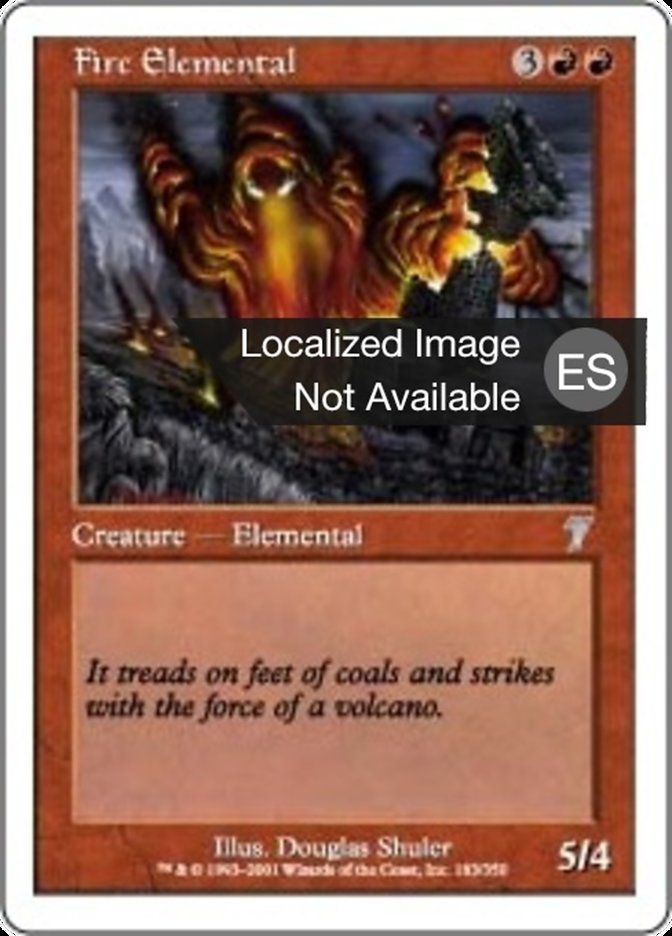 Fire Elemental (Seventh Edition #183)