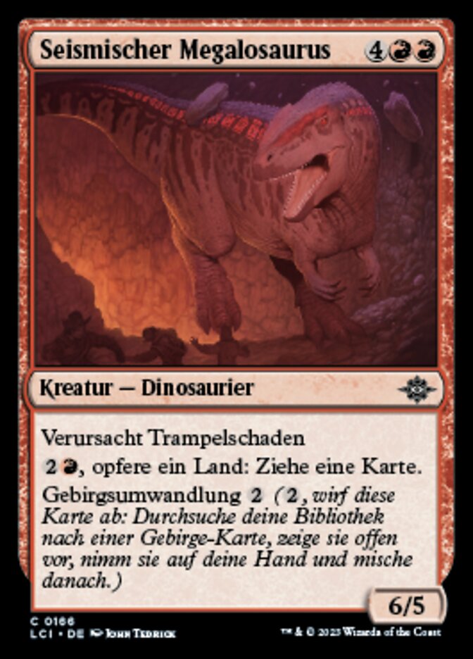 Seismic Monstrosaur (The Lost Caverns of Ixalan #166)