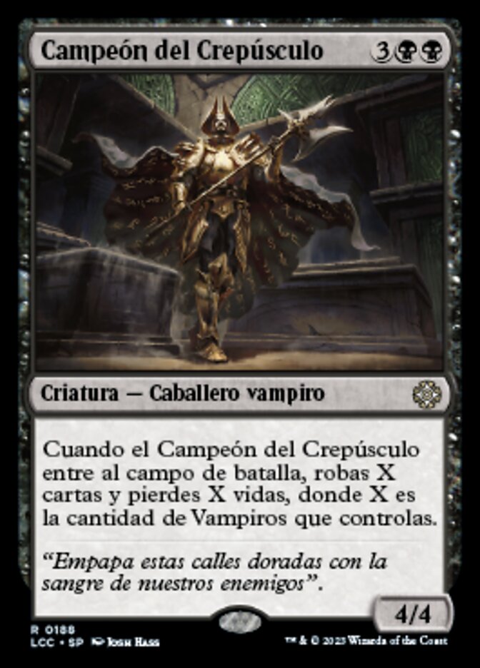 Champion of Dusk (The Lost Caverns of Ixalan Commander #188)