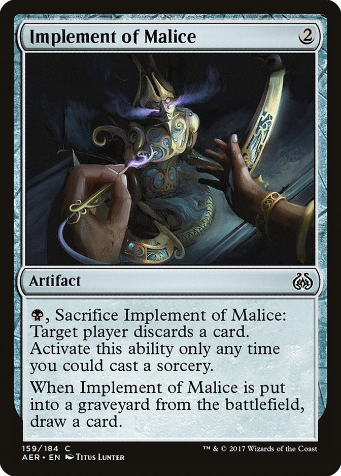 Implement of Malice (Aether Revolt #159)