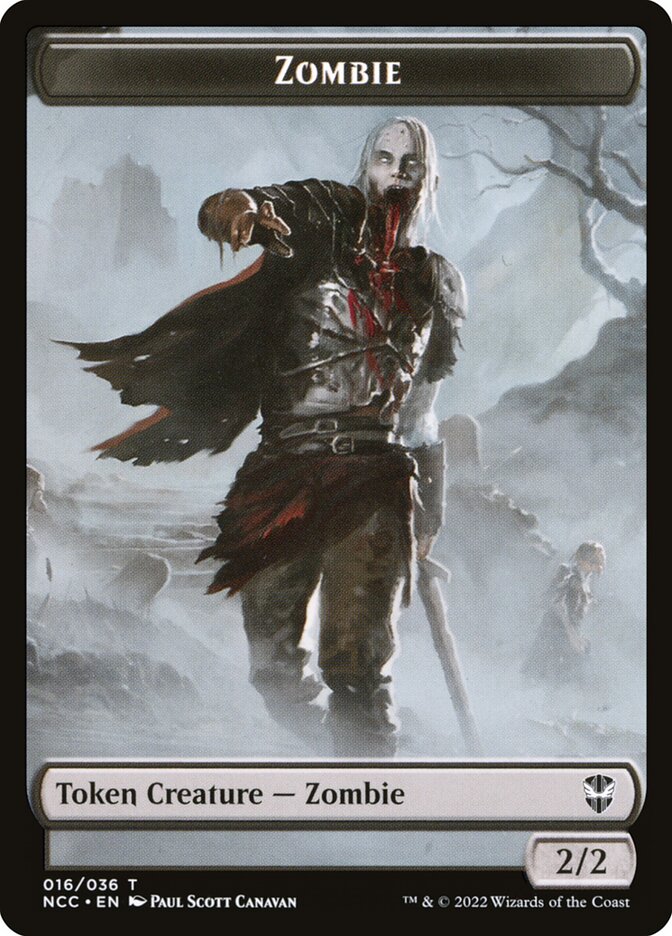 Zombie (New Capenna Commander Tokens #16)
