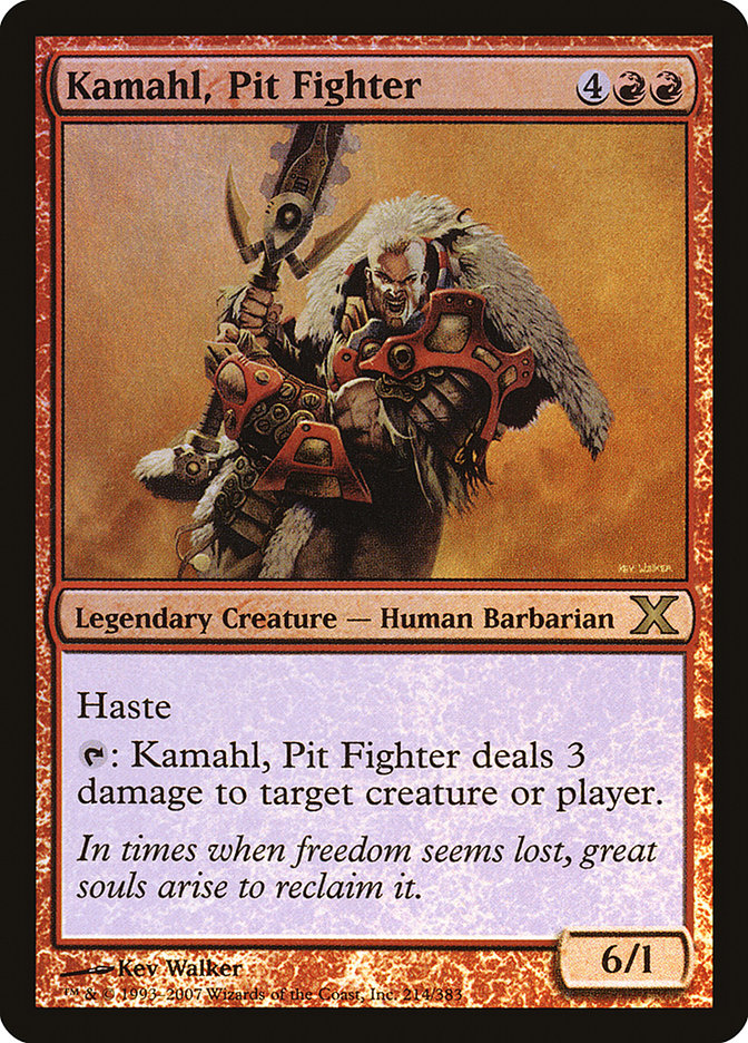 Kamahl, Pit Fighter (Tenth Edition #214★)
