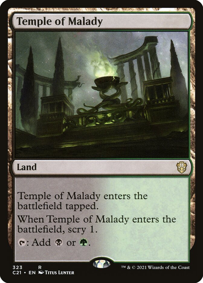 Temple of Malady (Commander 2021 #323)