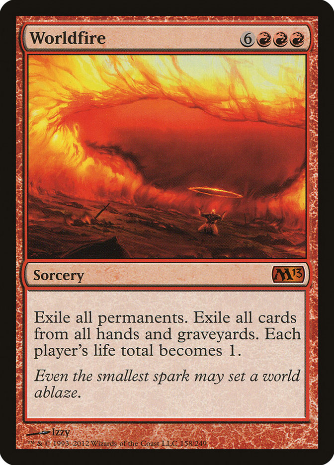 Mondo in Fiamme (Worldfire) · Magic 2013 (M13) #158 · Scryfall Magic ...