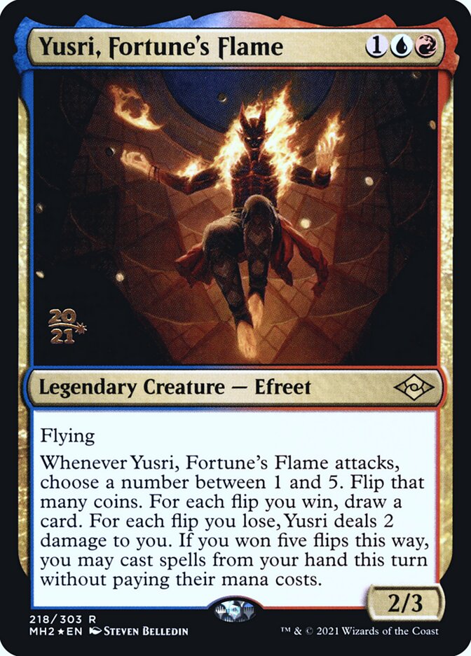 Yusri, Fortune's Flame (Modern Horizons 2 Promos #218s)