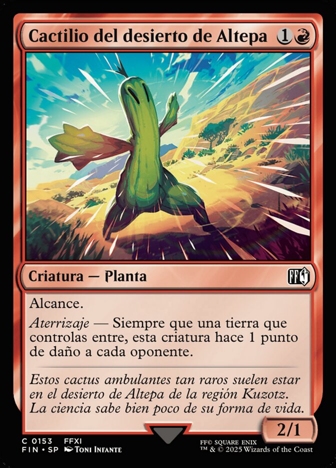 Cactilio del desierto de Altepa