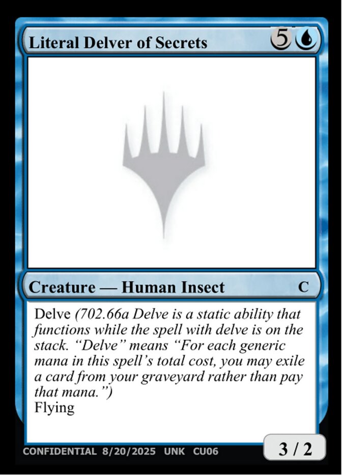 Literal Delver of Secrets MTG card