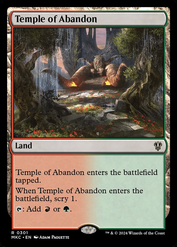 Temple of Abandon (Murders at Karlov Manor Commander #301)
