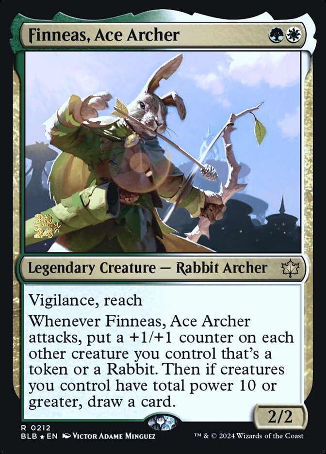 Finneas, Ace Archer (Bloomburrow Promos #212s)