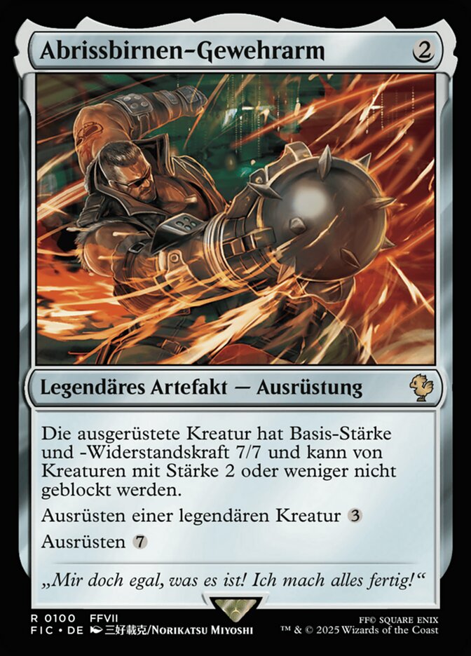 Abrissbirnen-Gewehrarm