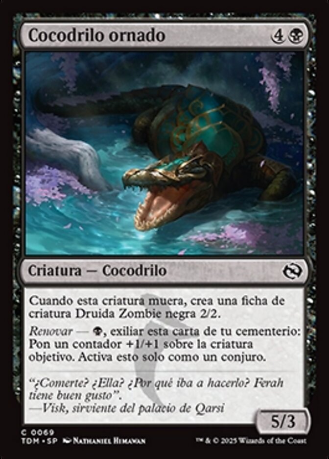 Cocodrilo ornado