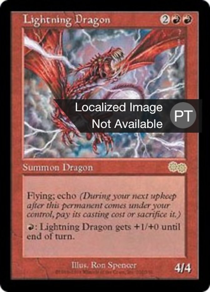 Lightning Dragon (Urza's Saga #202)