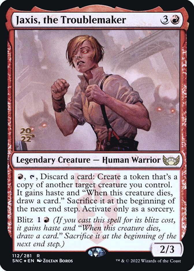 Jaxis, the Troublemaker (Streets of New Capenna Promos #112s)