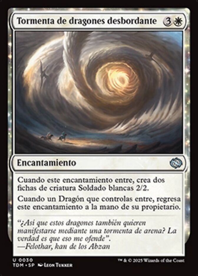 Tormenta de dragones desbordante