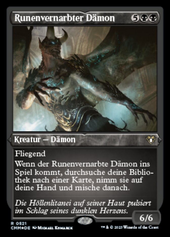 Rune-Scarred Demon (Commander Masters #521)
