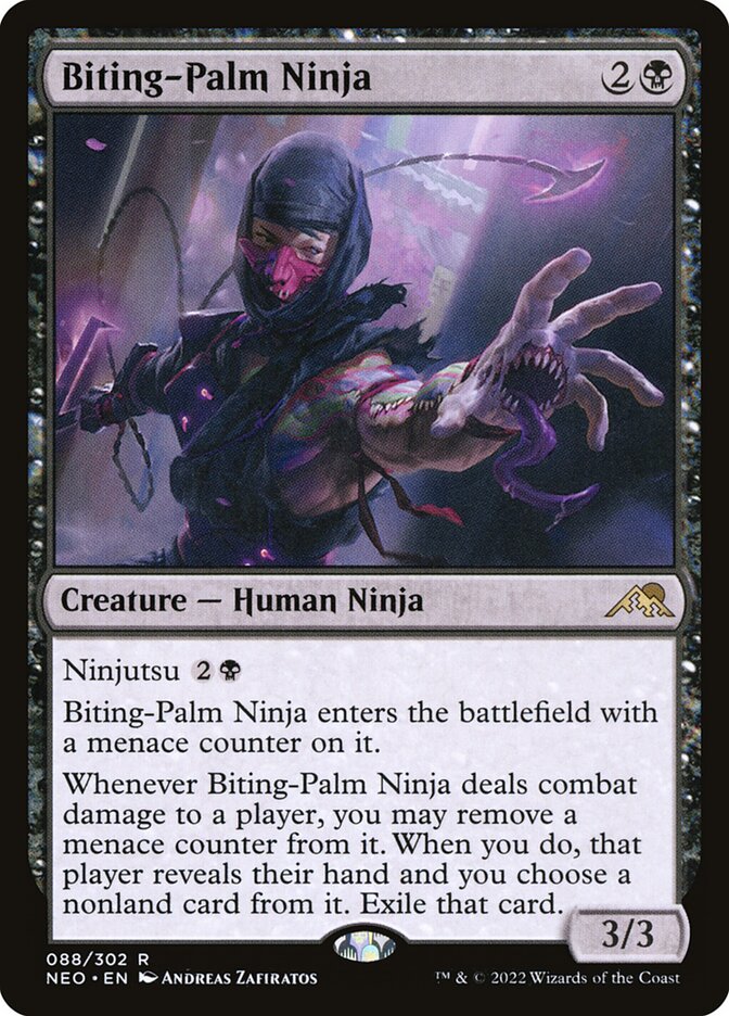 Biting-Palm Ninja (Kamigawa: Neon Dynasty #88)