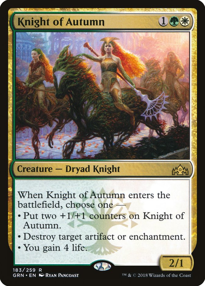 Knight of Autumn (Guilds of Ravnica #183)
