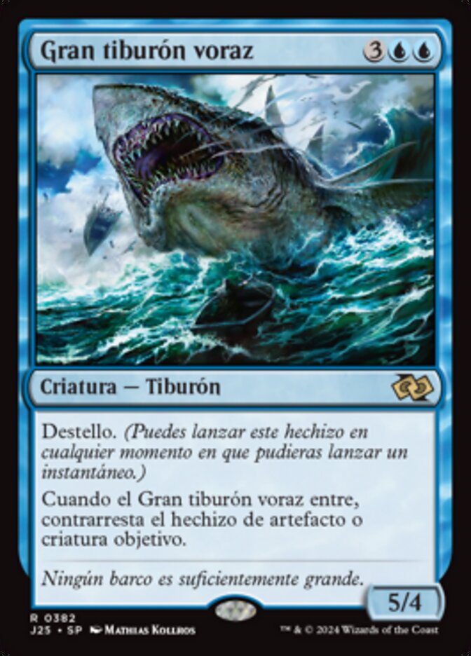 Gran tiburón voraz