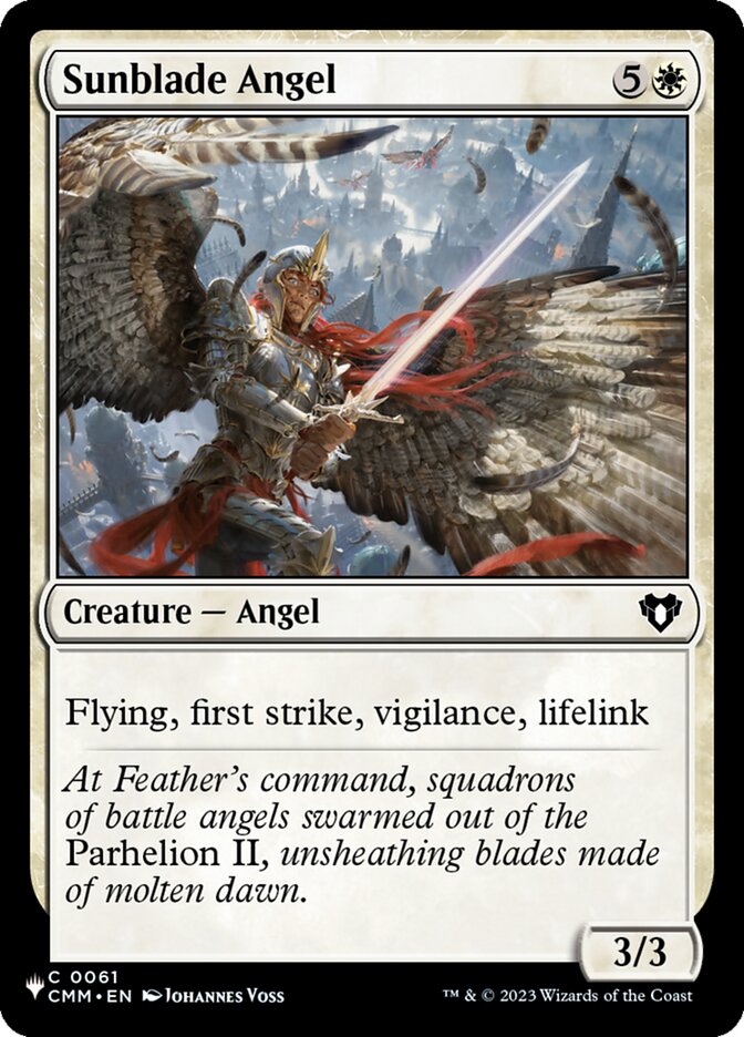 Sunblade Angel (The List #CMM-61)