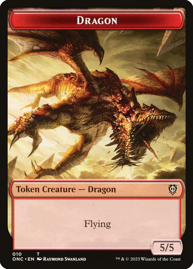 Dragon (Phyrexia: All Will Be One Commander Tokens #10)
