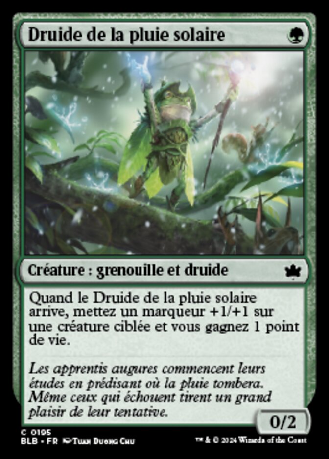 Druide de la pluie solaire