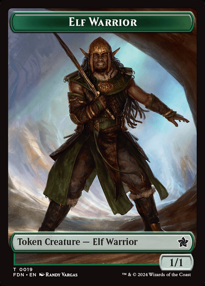 Elf Warrior (Foundations Tokens #19)