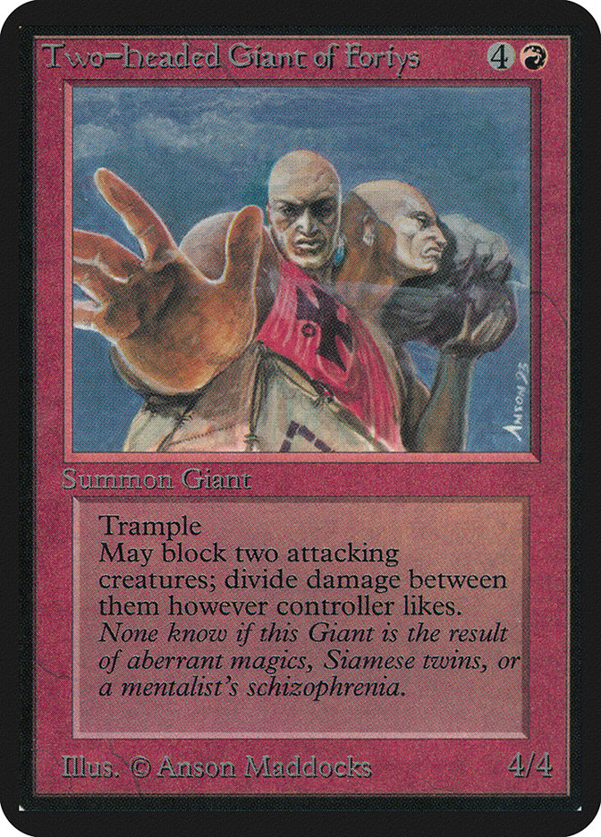 Two-Headed Giant of Foriys (Limited Edition Alpha #179)
