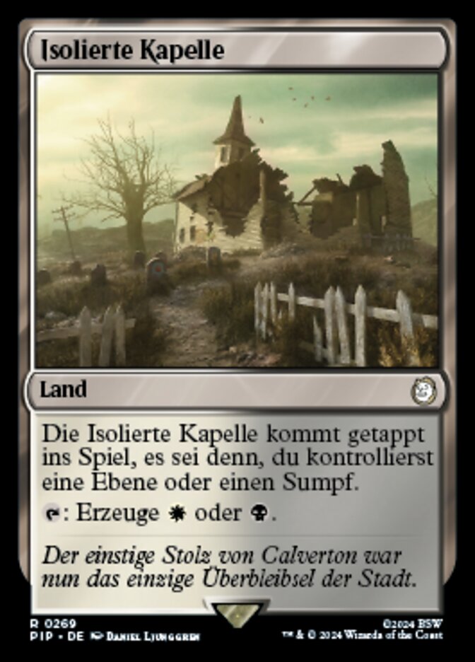 Isolierte Kapelle