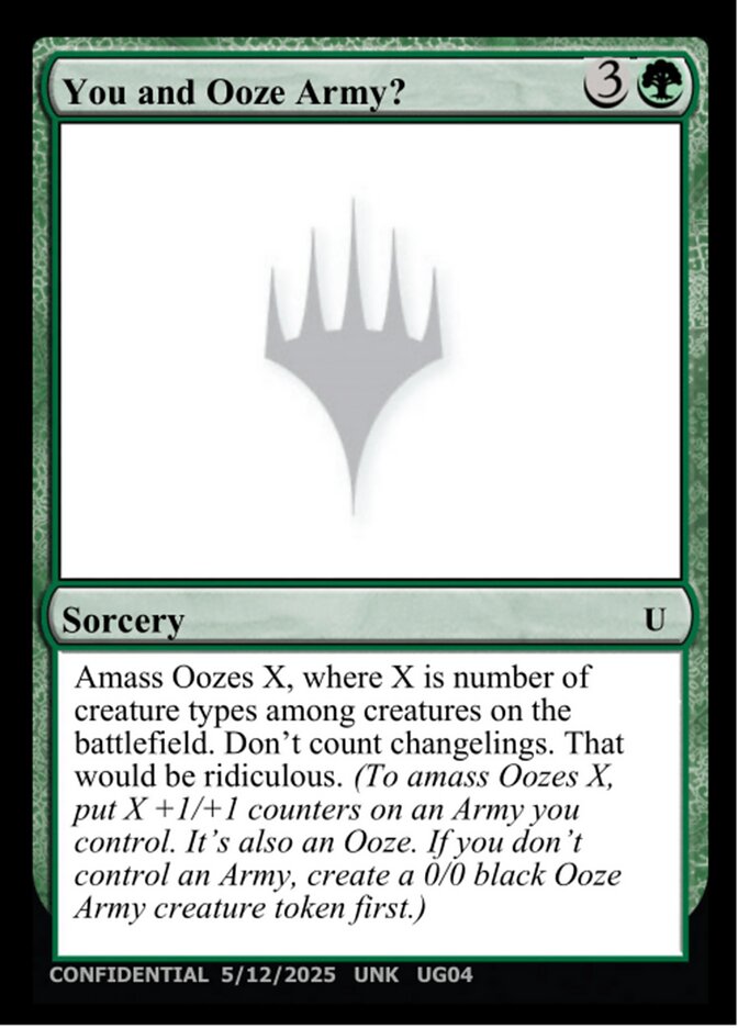 You and Ooze Army? MTG card
