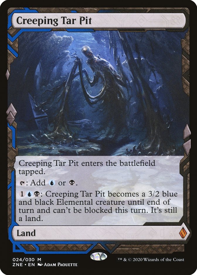 Creeping Tar Pit (Zendikar Rising Expeditions #24)