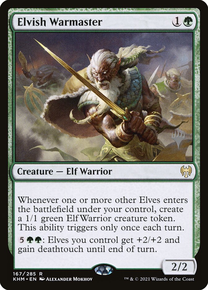 Elvish Warmaster (Kaldheim Promos #167p)