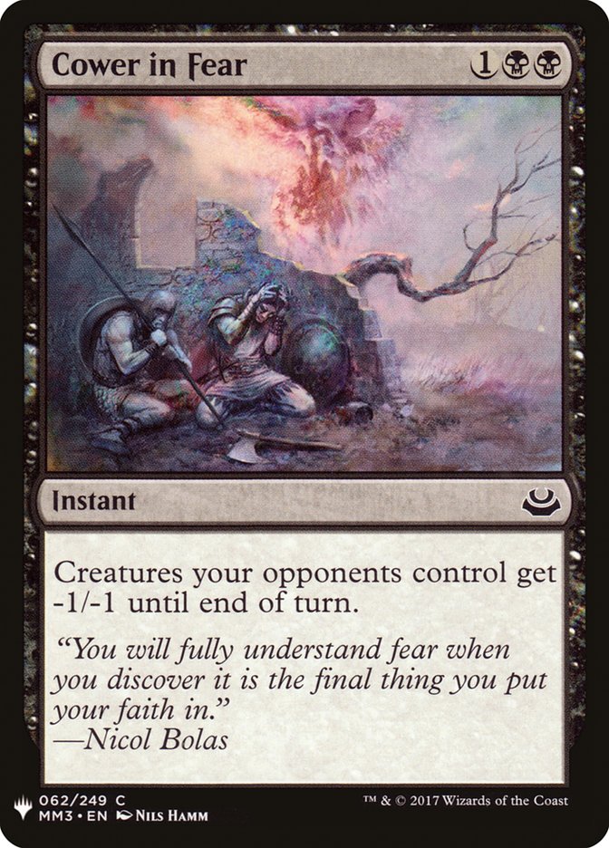 Cower in Fear (The List #MM3-62)