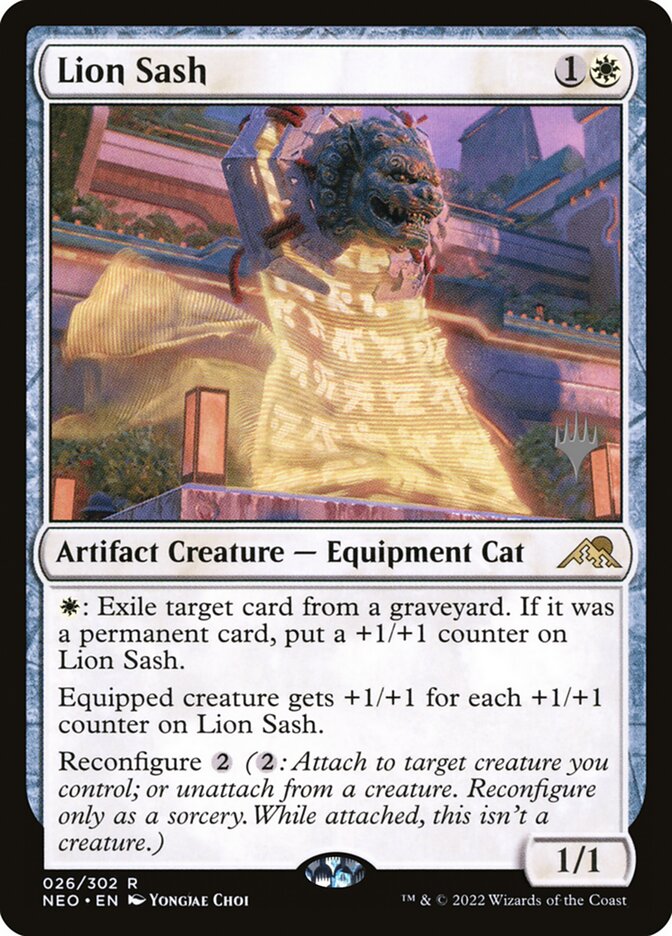 Lion Sash (Kamigawa: Neon Dynasty Promos #26p)