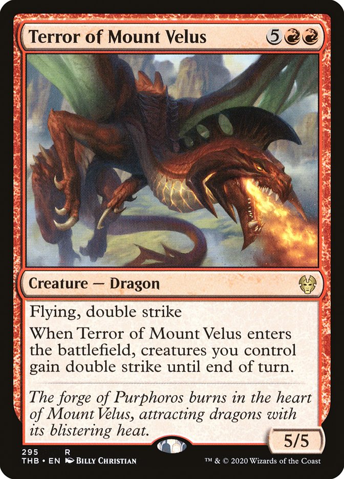 Terror Of Mount Velus · Theros Beyond Death Thb 295 · Scryfall Magic