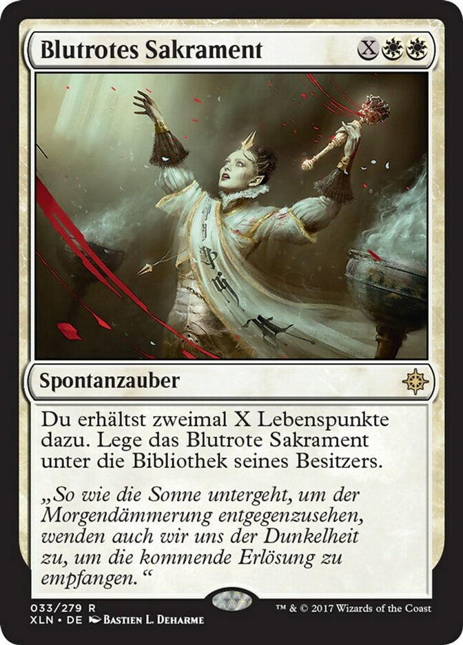 Blutrotes Sakrament
