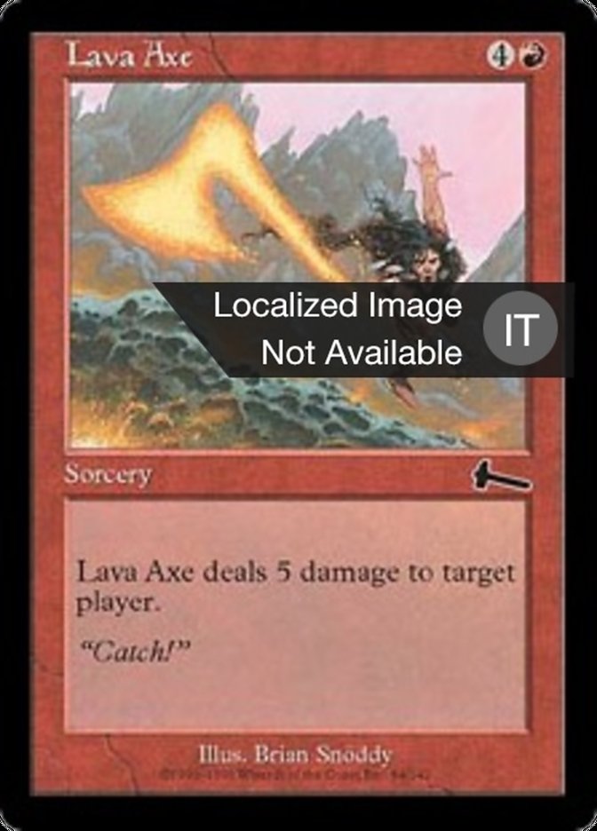 Lava Axe (Urza's Legacy #84)