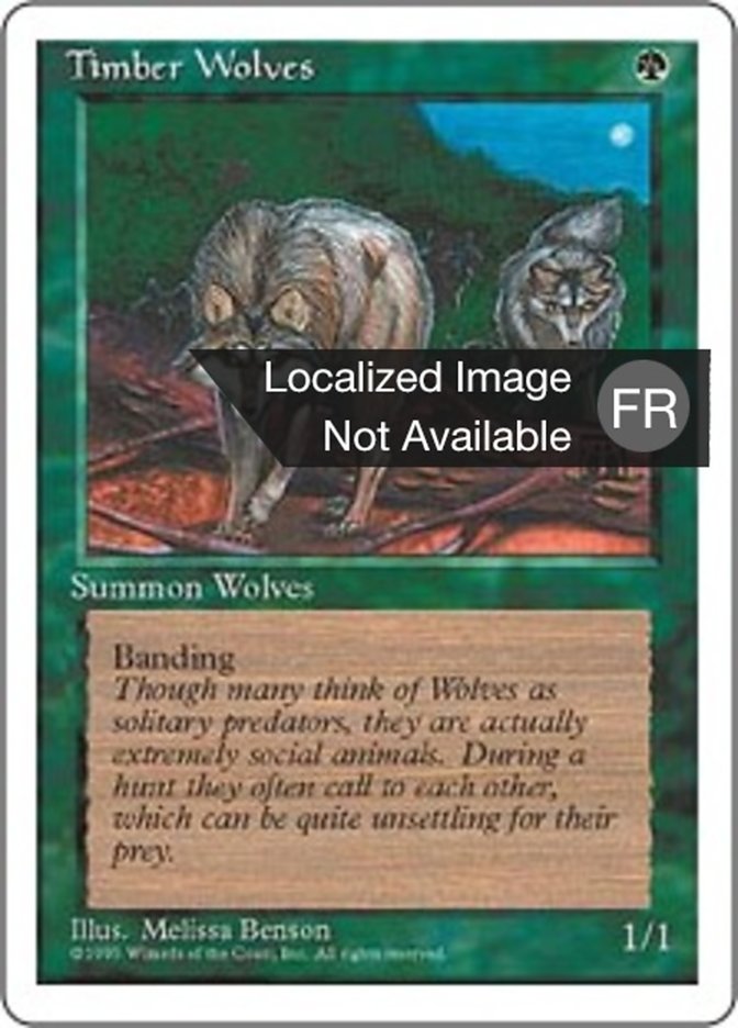 Timber Wolves (Fourth Edition #275)
