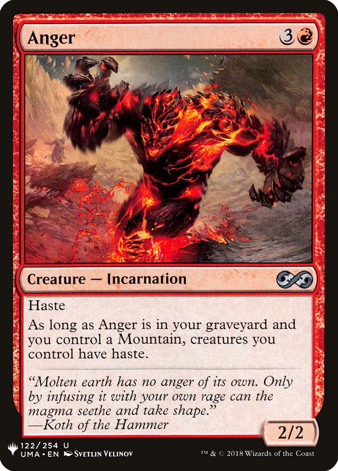 Anger (The List #UMA-122)