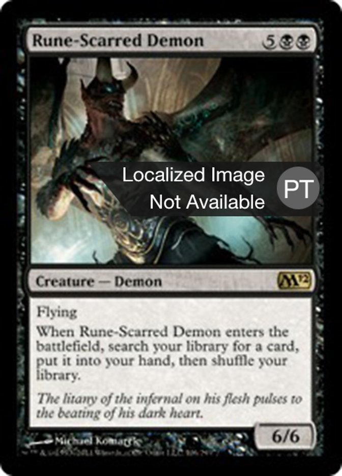 Rune-Scarred Demon (Magic 2012 #106)