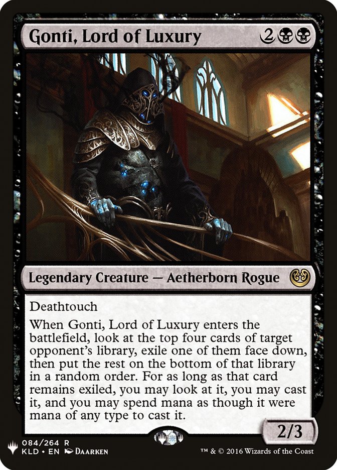Gonti, Lord of Luxury (The List #KLD-84)