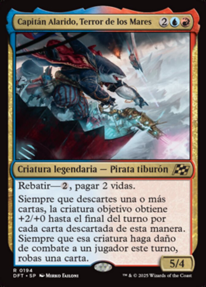 Capitán Alarido, Terror de los Mares