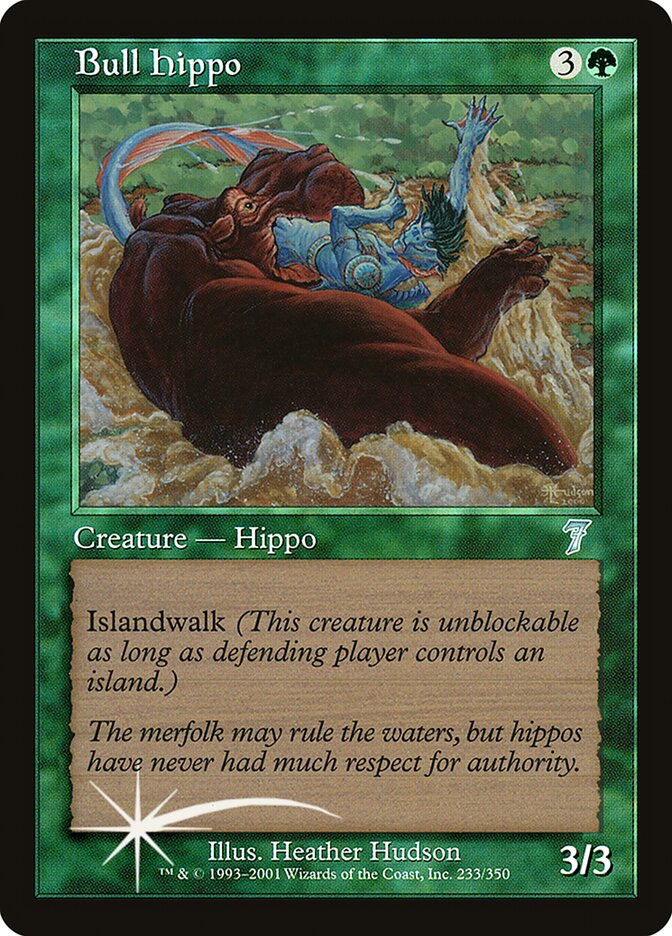 Bull Hippo (Seventh Edition #233★)