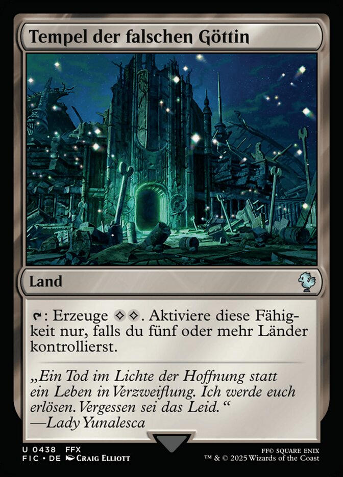 Tempel der falschen Göttin