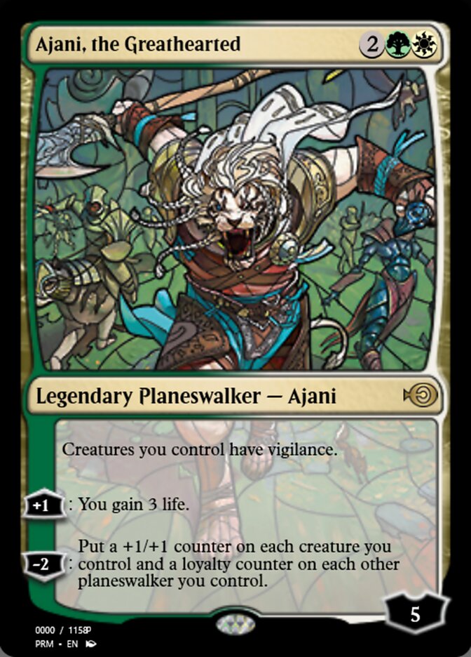 Ajani, the Greathearted (Magic Online Promos #78029)