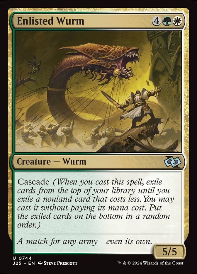 Enlisted Wurm (Foundations Jumpstart #744)