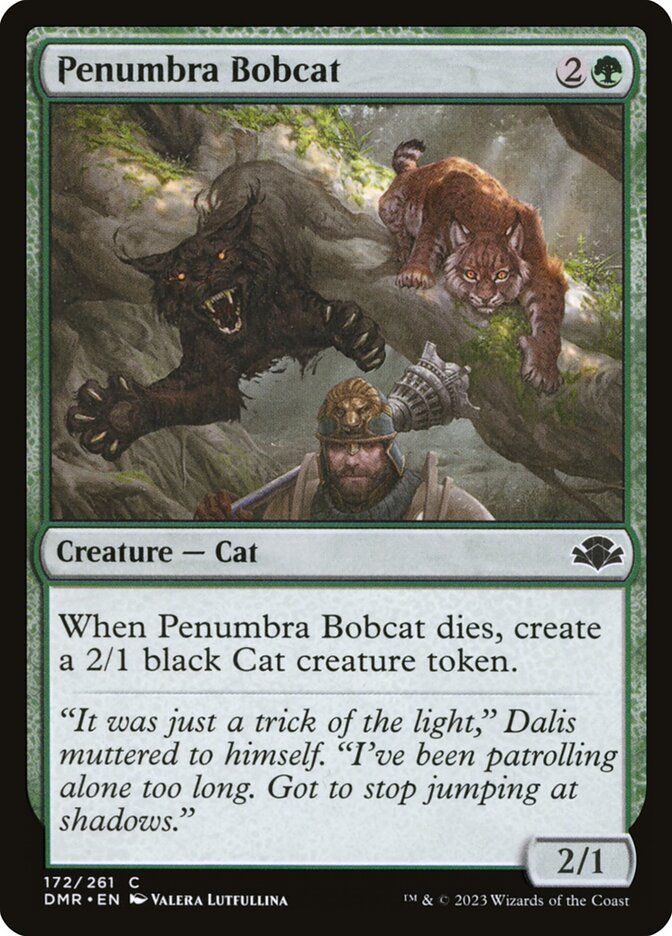 Penumbra Bobcat · Dominaria Remastered (DMR) #172 · Scryfall Magic The ...