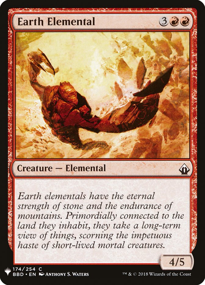 Earth Elemental (The List #BBD-174)