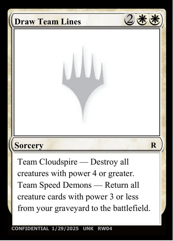 Draw Team Lines MTG card