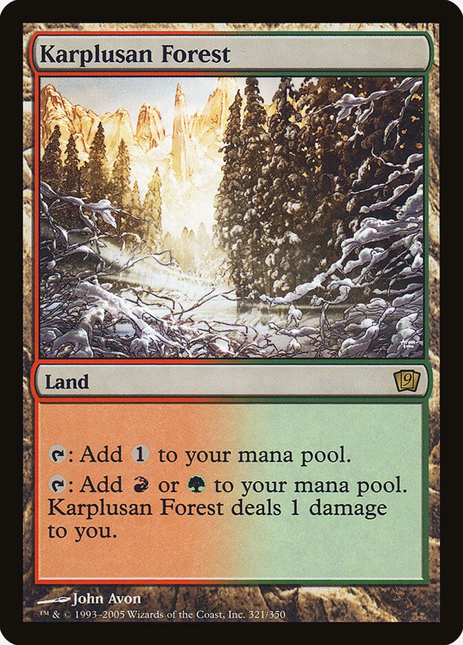 Karplusan Forest (Ninth Edition #321★)