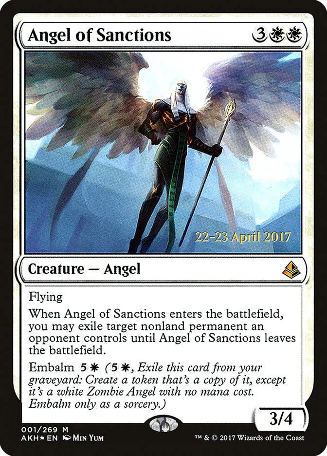 Angel of Sanctions (Amonkhet Promos #1s)